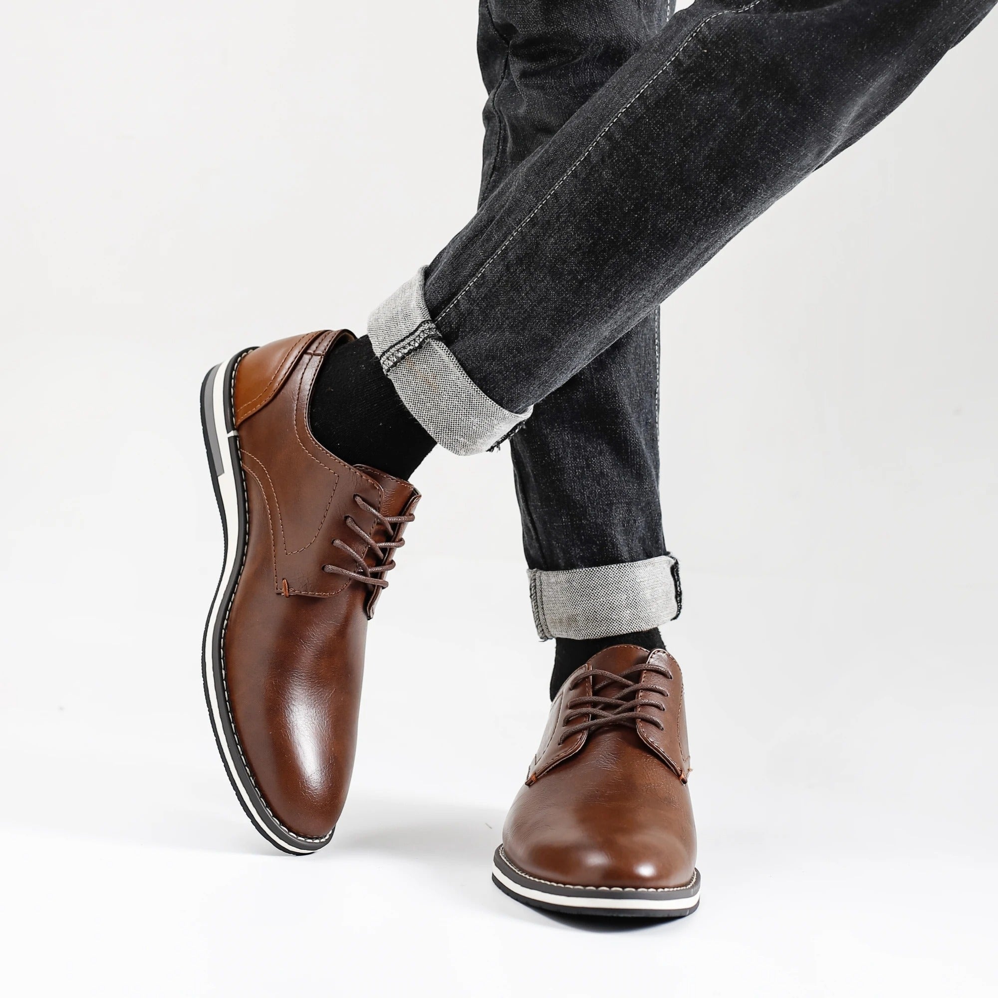 JOHN - Schicke Lederschuhe