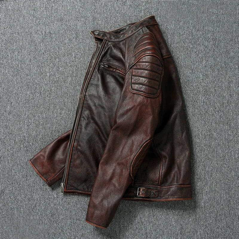 Thomas | Vintage-inspirierte Lederjacke