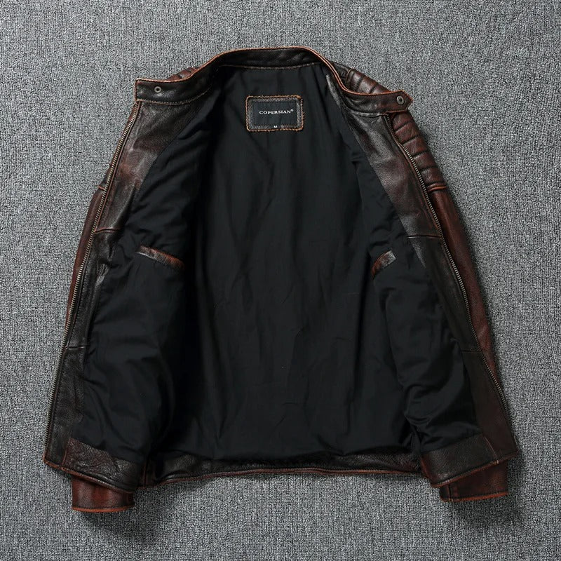 Thomas | Vintage-inspirierte Lederjacke