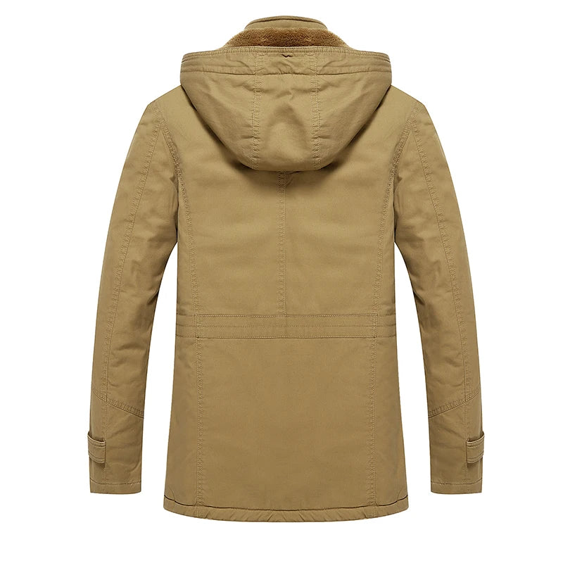 Elegante Baumwollgefütterte Winterjacke