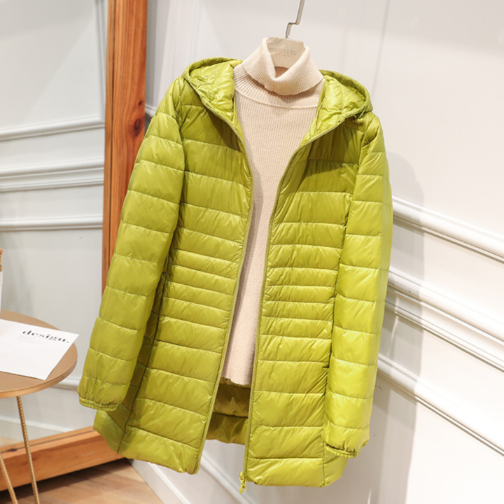Nord | Premium-Jacke mit weißen Federn