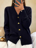 Lyddia™ Strickjacke Mit Herzknöpfen