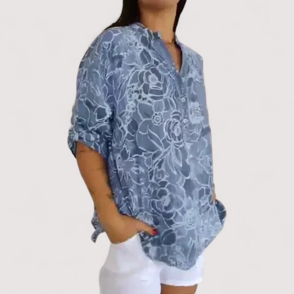 Tumascha Damen Bluse – Mit Blumenmuster, Leicht & Bequem