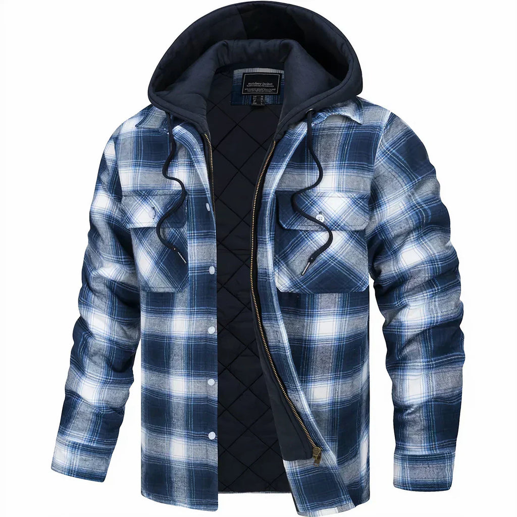 Kaspar - Karierte Zip-up-Jacke