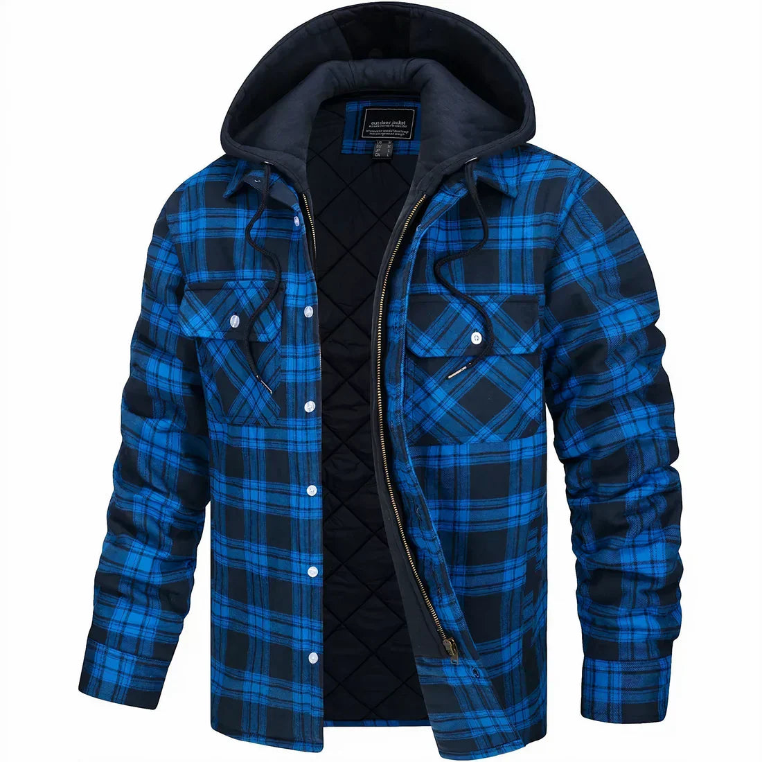 Kaspar - Karierte Zip-up-Jacke