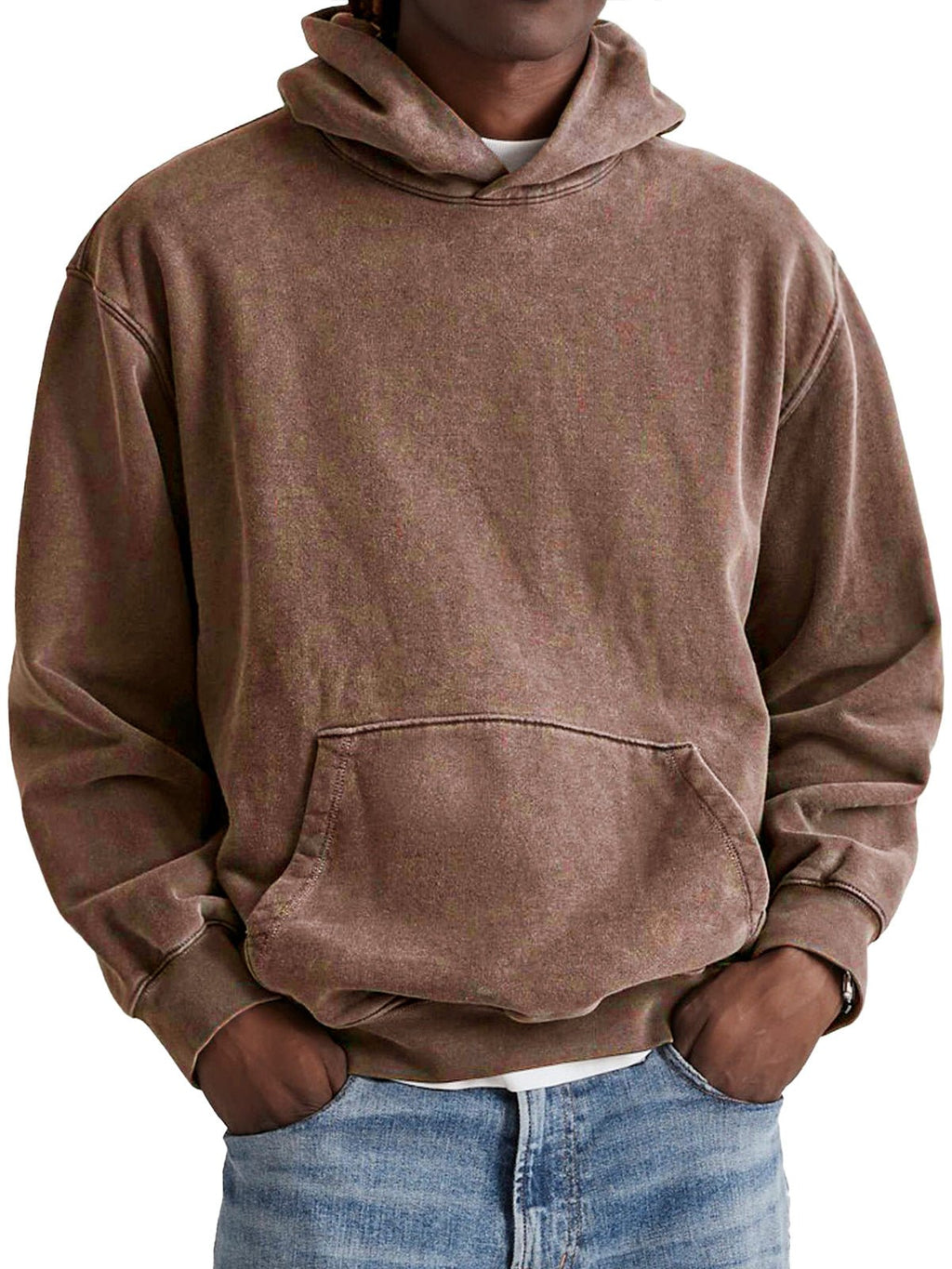 Franco | Lässiger Langarm Kapuzenpullover Aus Baumwolle