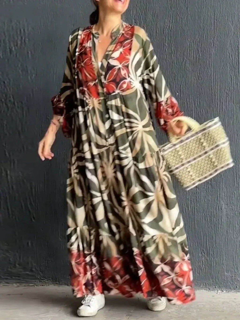 Flaire - Lässiges Kleid mit Blumenmuster