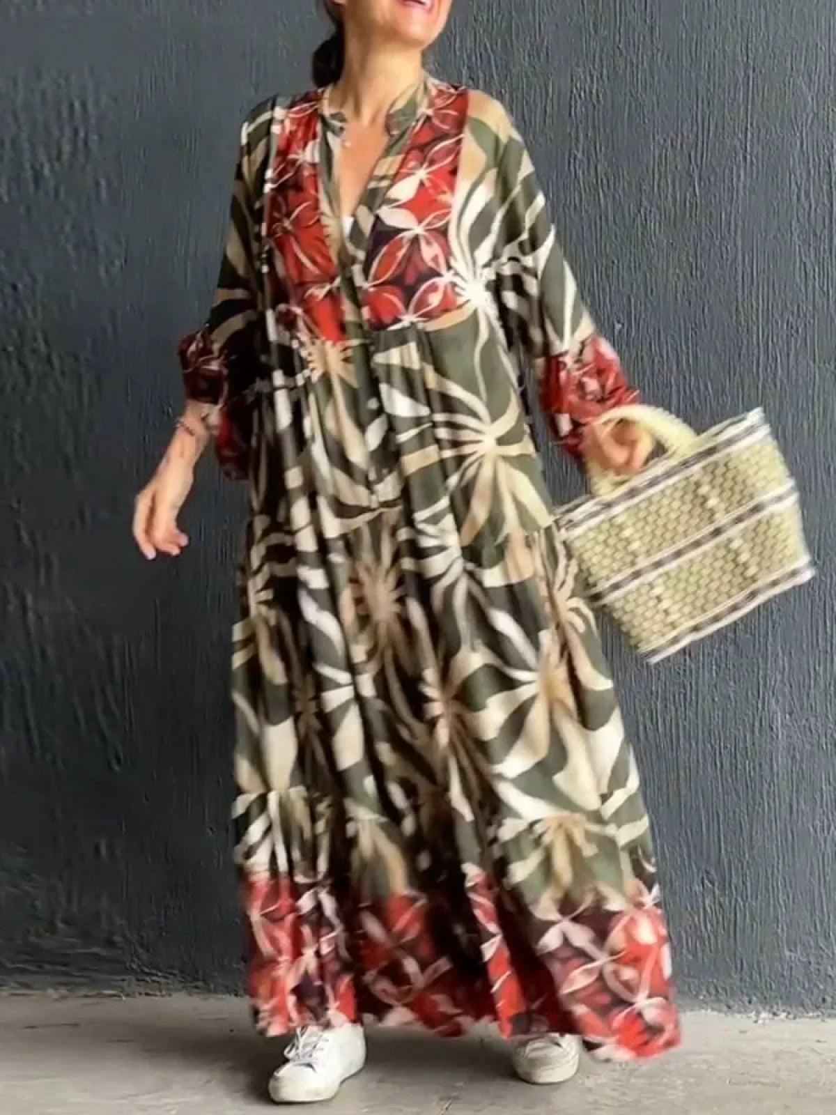 Flaire - Lässiges Kleid mit Blumenmuster