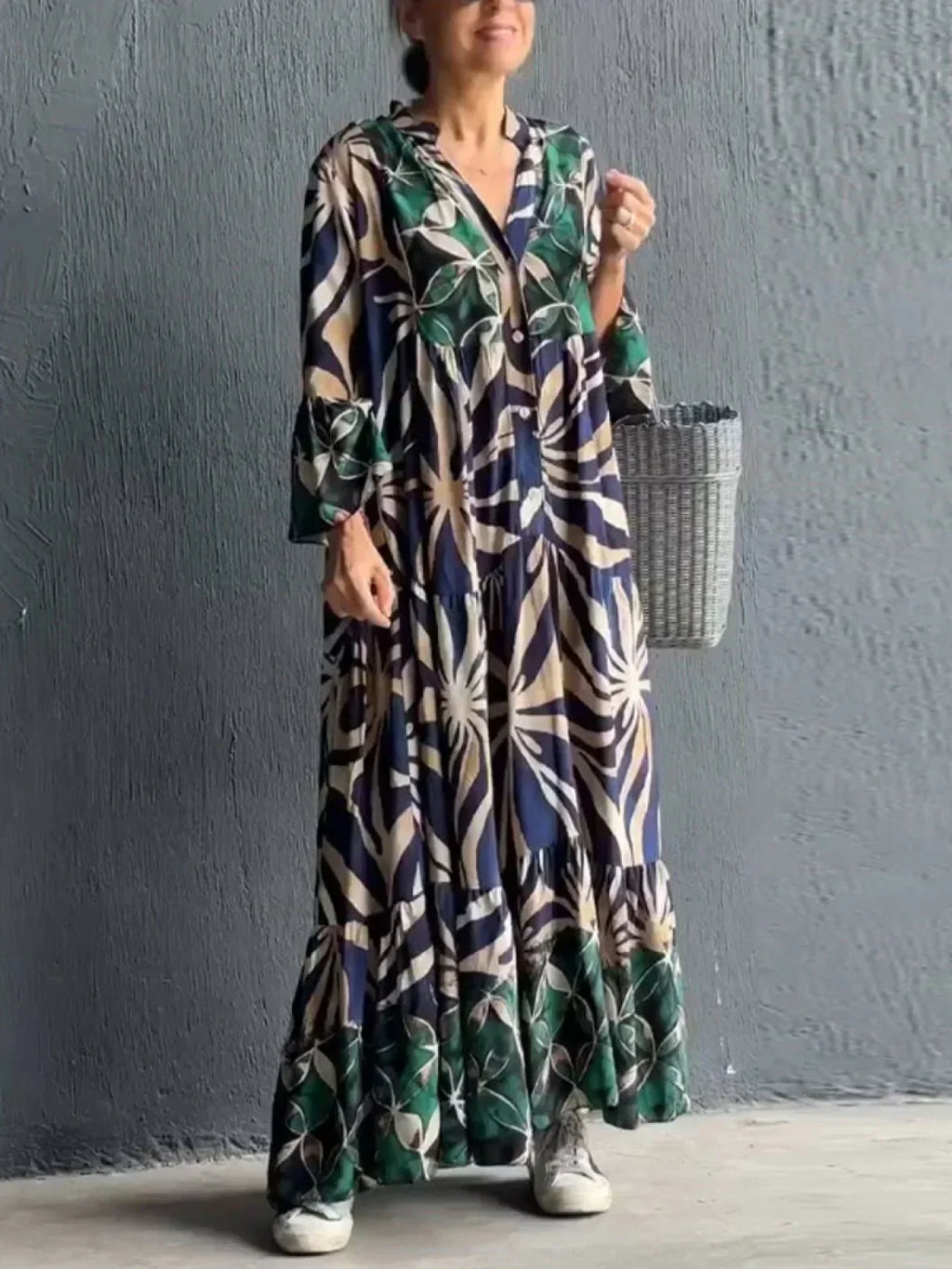 Flaire - Lässiges Kleid mit Blumenmuster