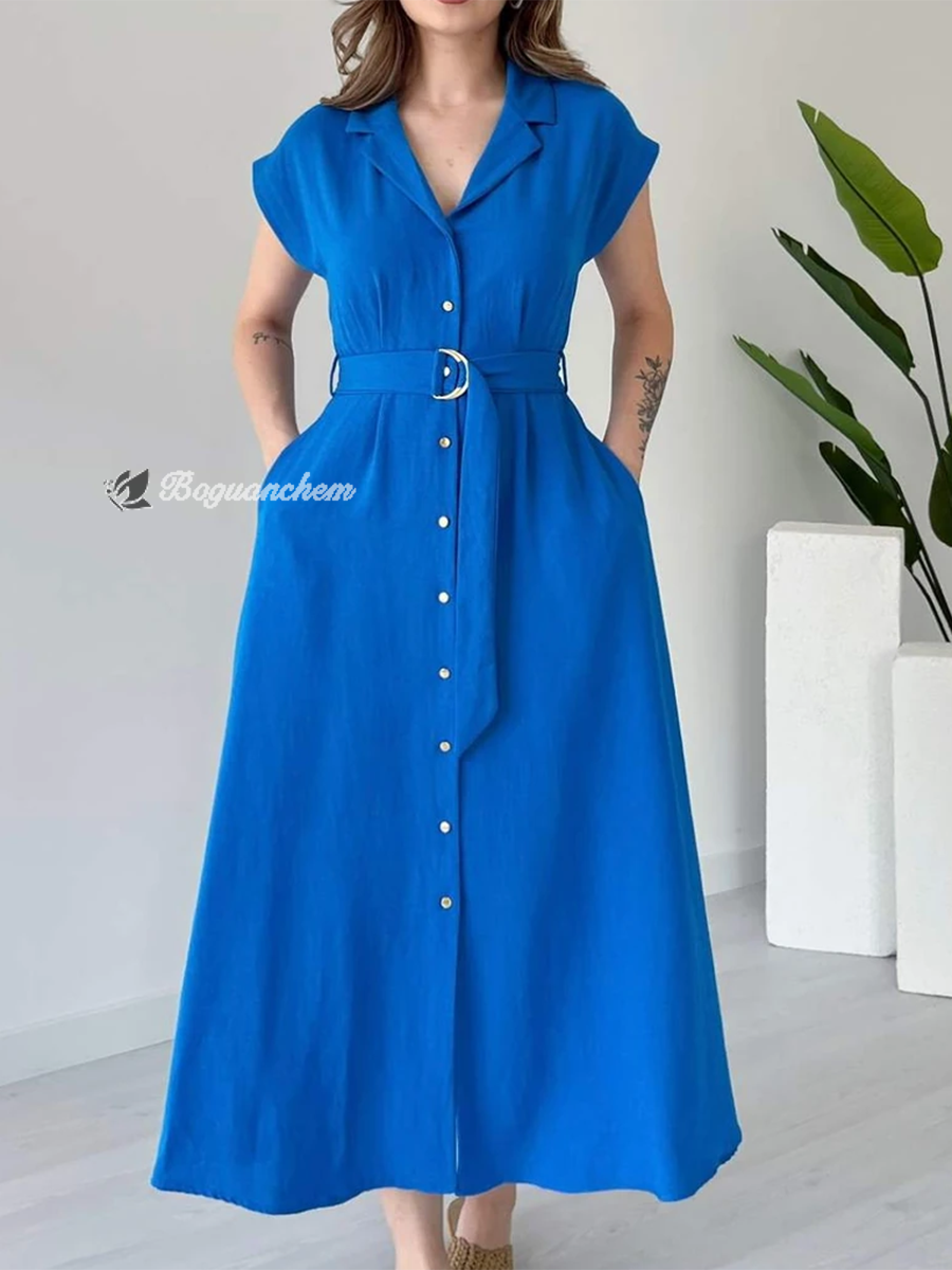Valeria | Kleid mit Metallring Detail