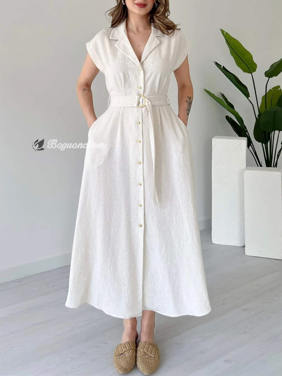 Valeria | Kleid mit Metallring Detail
