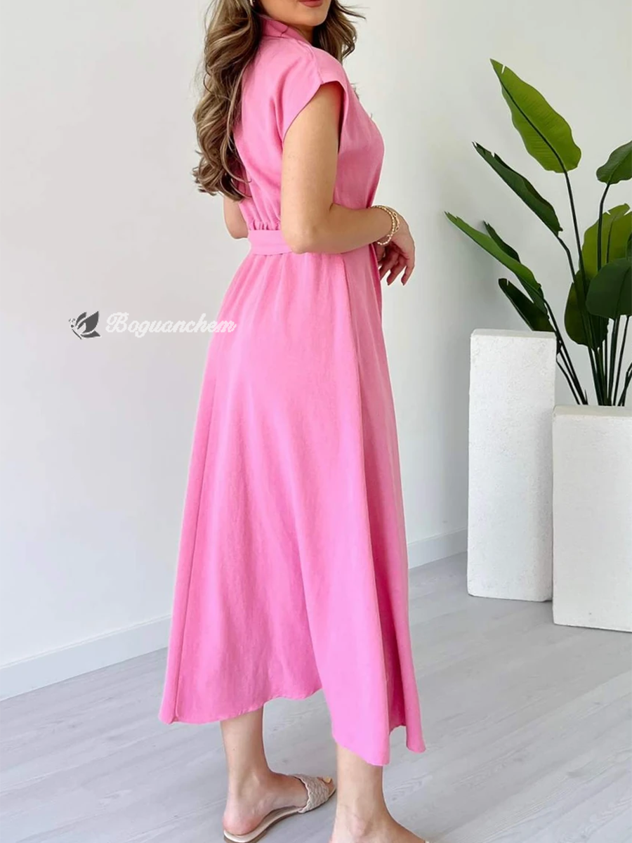 Valeria | Kleid mit Metallring Detail